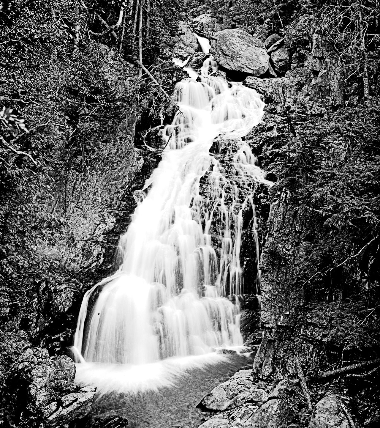 Crystal cascade, Pinkham Notch, White Mountains
